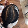 Two feed in braids