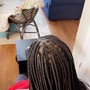 Med knotless Box Braids