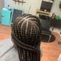 Med knotless Box Braids