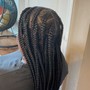 Two feed in braids