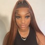 Quick Weave Ponytail half up/half down