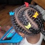 Kids natural braided style