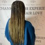 Goddess knotless Braids(Low quality Human Hair)