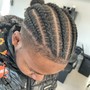 Boys braids (6-10 braids)