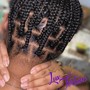 Crochet with individual locs/braids/twist