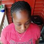 Cornrows ponytail