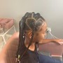 Half lemonade braids large