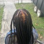 Loc Style with hair added