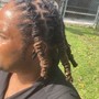 Loc Style with hair added