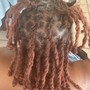 Medium Short Knotless Braids with curly ends