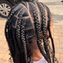 Knotless boho braids MED