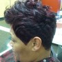 Relaxer, cut, & style