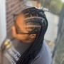 Half Stitch Braids/Half Knotless Braids