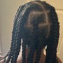 Medium knotless Braids