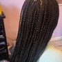 Thigh Length Braid/ Twist +Add on