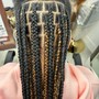 Med box braids (French curl)