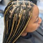 Cornrows/ Braid down/ Natural hair