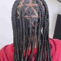 Mohawk boho Knotless braids