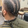 Men’s Locs, Twists & Braid Style Quick Edge with Slight Taper