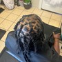 Feed in braids butt length