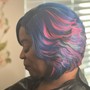 Lace front wig install glued