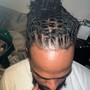 Straight back stitch cornrows