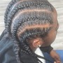 Cornrow braid down