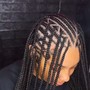 Half conrow,half individual braids