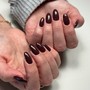 Russian manicure with rubber base