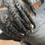 Two strand twists on natural hair