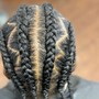 Box braids on natural hair