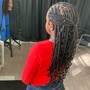 Shampoo and blow dry + Knotless/ Box Braids