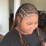 Adult Cornrolls w/hair added