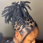 Kids loc retwist and two strand twist