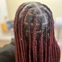 Medium knotless braids