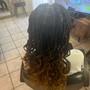 Small knotless Box Braids