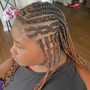 Medium bohemian knotless Braids