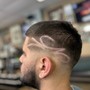 Haircut with design