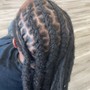 Cornrow braid down