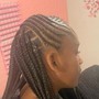 Medium knotless /lemonade braids