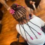 Kid's Braids with added extensions