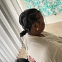 Medium stitch braid ponytail