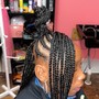 Men Box Braids (mid back)