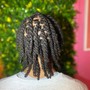 Loc Re-twist w/ 2 Strand Twisted or Braided