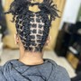 Comb Coil Starter locs (Half Head of hair)