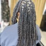 Comb Coil Starter locs (Half Head of hair)