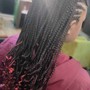 Meduim Half Box braids/ Feed In Braids