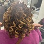 Double strand twist with Afro!