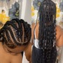 Quick weave half up-half down