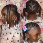 Natural Hair Scalp Braids (Medium)